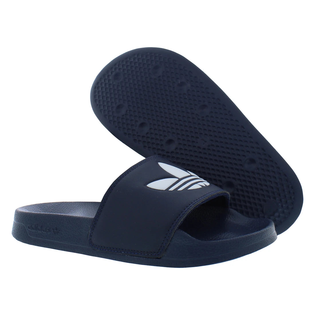 For Adilette Lite Men's Open Toe Sandals Navy Color EVA Sole Slip-On Summer Style 100% Authentic