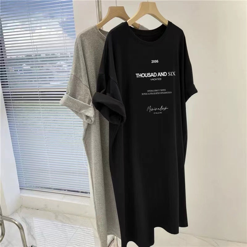 Korean Short-Sleeved Dress Women's