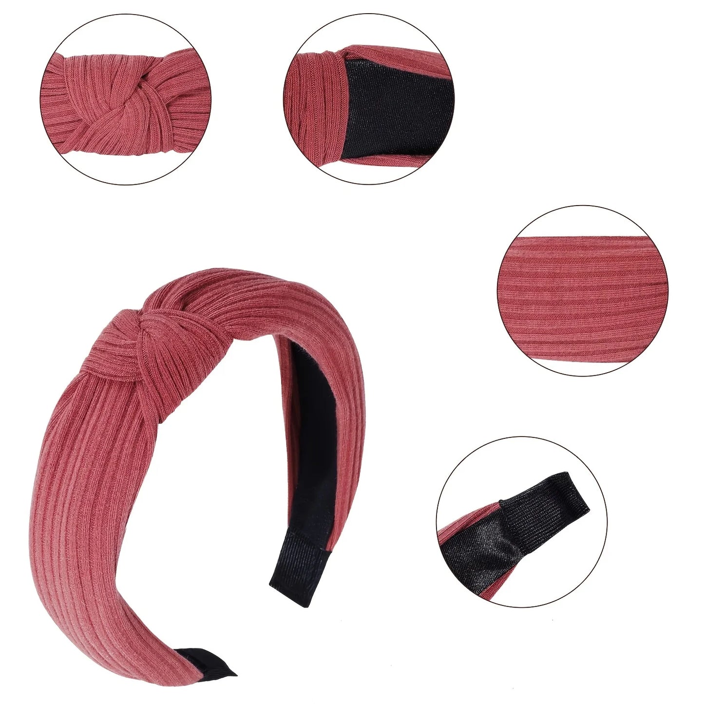 8-piece women's multicolor striped top knot headband Wash Makeup Go Out Hair for women hair accessories Birthday gift date
