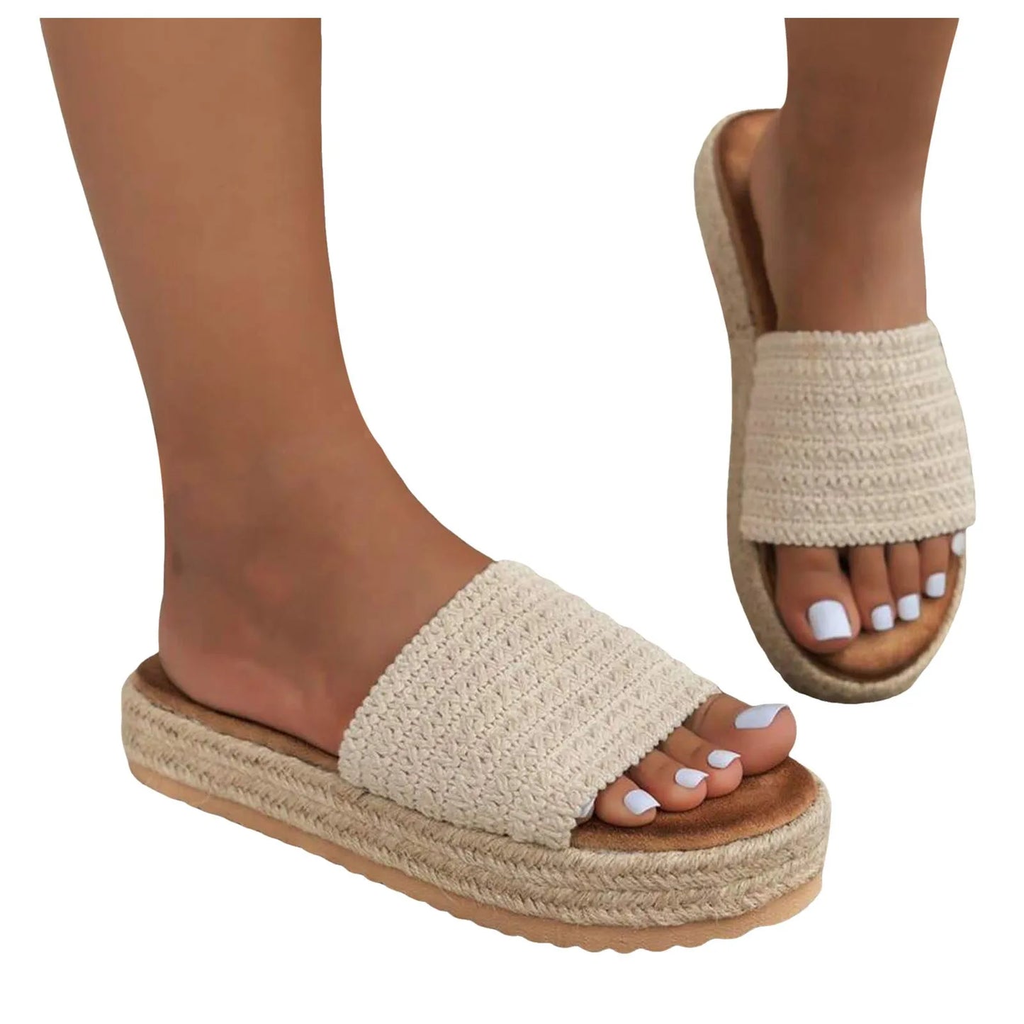 2025 Summer Women's Outdoor Platform Casual Round Toe Sandals
