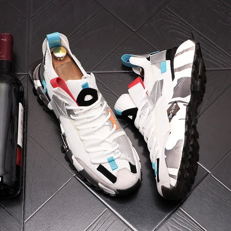 New Men‘S Mixed Color ’Patchwork