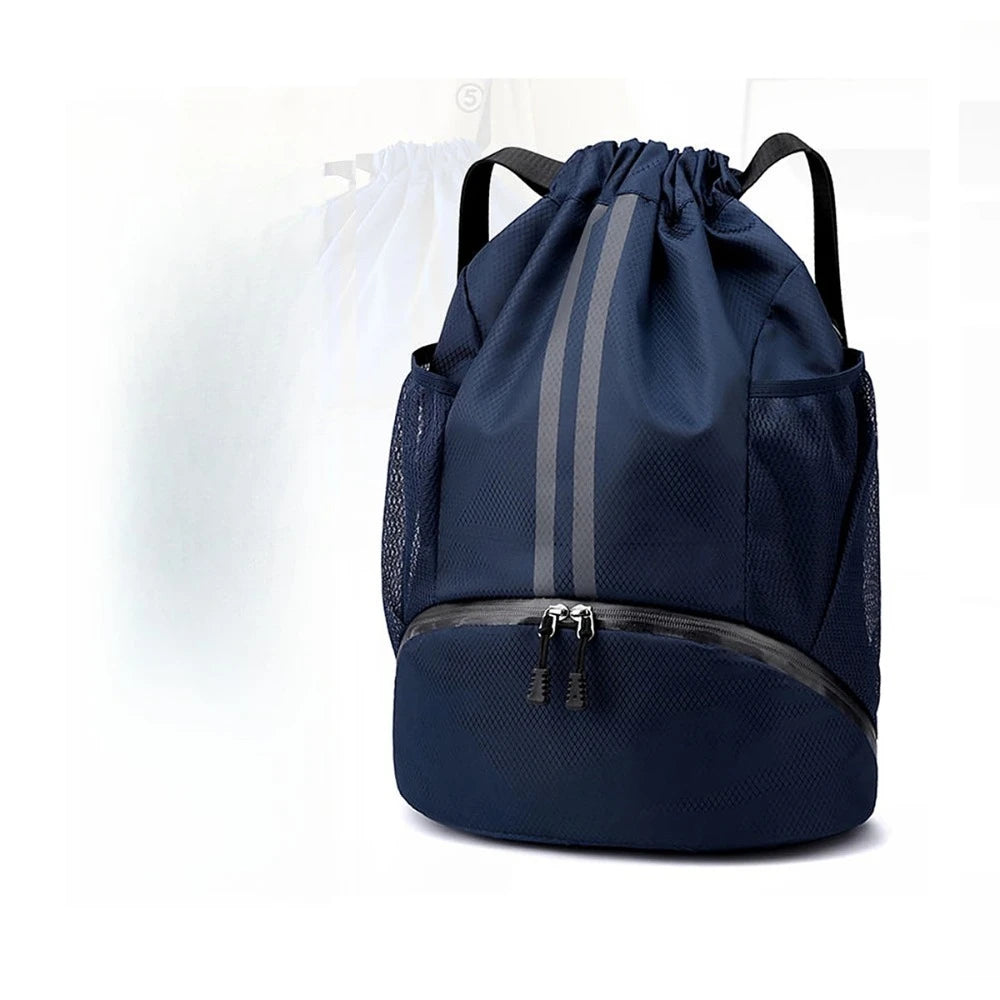 Sport Drawstring Backpack – Dry & Wet Separation Gym Bag
