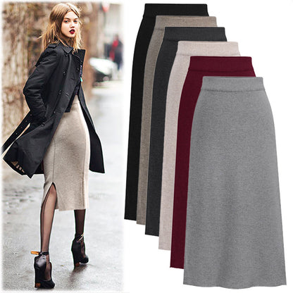 Skirt women's slimming mid-length plus size