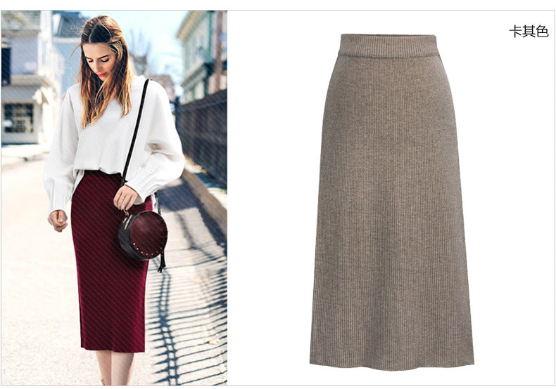Skirt women's slimming mid-length plus size