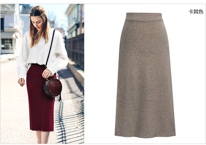 Skirt women's slimming mid-length plus size