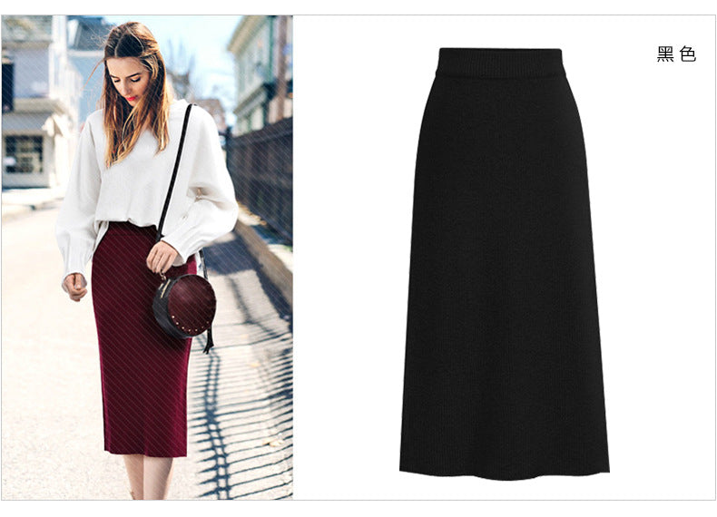 Skirt women's slimming mid-length plus size