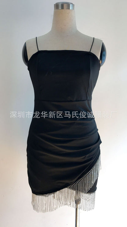 Factory Direct Sales European and American Hip-Hugging Dress Nightclub