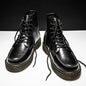 Men's High-Top Cowhide Martin Trendy Tooling Boots