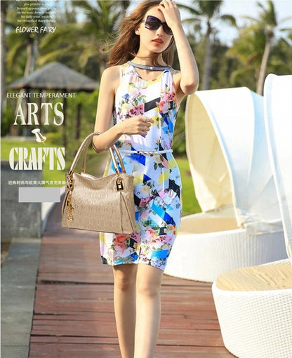 Women's Handbag 3-piece Set Women's Shoulder Bag Fashion Purse Vintage Leather Bag Large Capacity Handbag Inclined Shoulder Bag