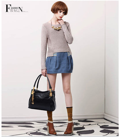 Women's Handbag 3-piece Set Women's Shoulder Bag Fashion Purse Vintage Leather Bag Large Capacity Handbag Inclined Shoulder Bag