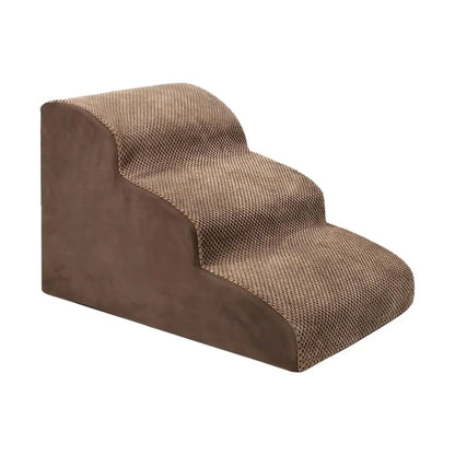 Pet Stairs 3 Steps – Non-Slip Dog & Cat Ramp for Sofa and Bed