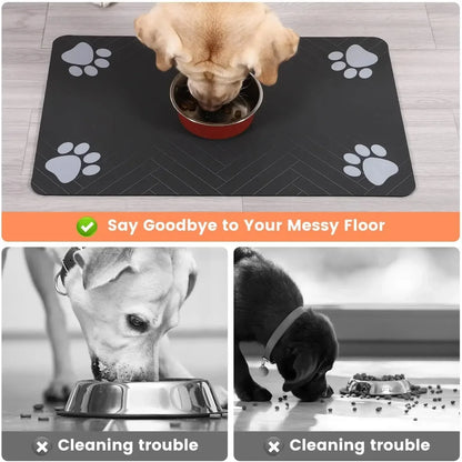 The Clean Bowl Mat – Spill-Proof Pet Feeding Mat