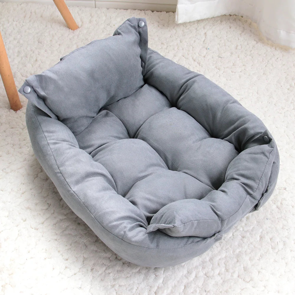 3-in-1 Dog & Cat Bed Mat – Soft, Warm & Washable Pet Cushion