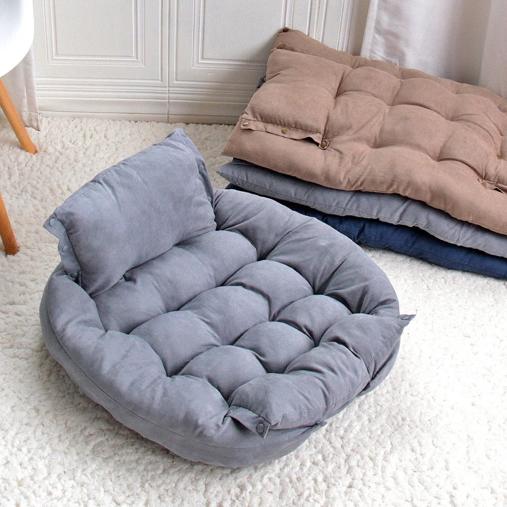 3-in-1 Dog & Cat Bed Mat – Soft, Warm & Washable Pet Cushion
