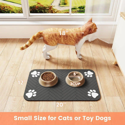 The Clean Bowl Mat – Spill-Proof Pet Feeding Mat