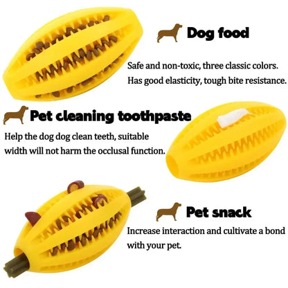 The ChewIQ – Natural Rubber Treat Dispensing Chew Ball for Dogs