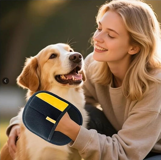 The FurGlove – Pet Hair Removal Grooming Gloves