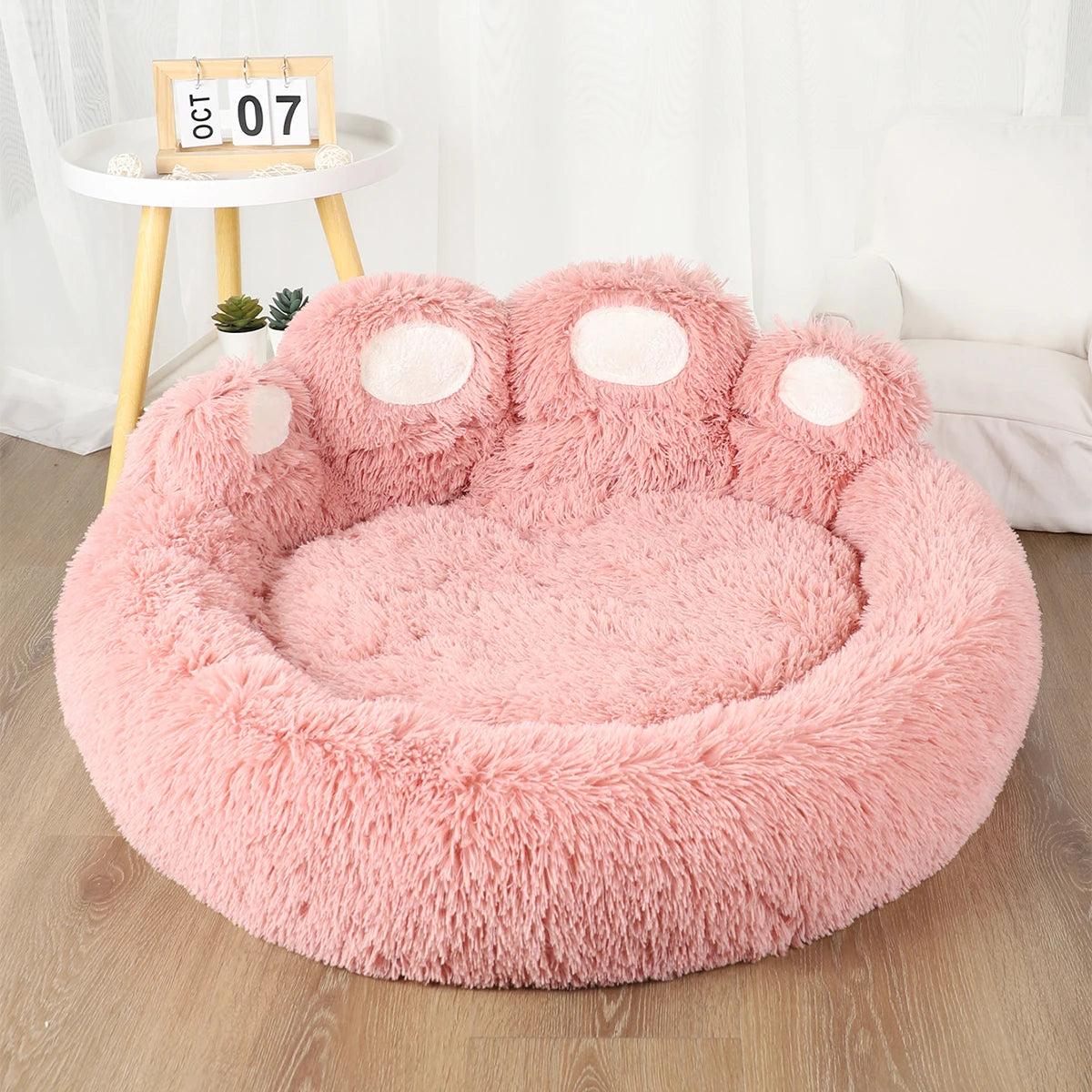 Fluffy Dog Bed – Winter Plush Kennel for Small & Large Dogs | Pet Sofa Cushion