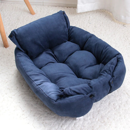 3-in-1 Dog & Cat Bed Mat – Soft, Warm & Washable Pet Cushion