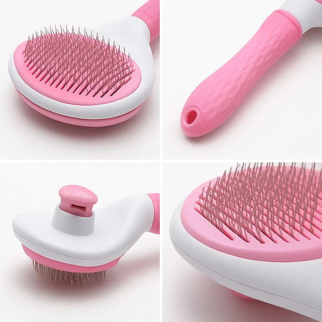 Self-Cleaning Pet Grooming Brush – Massage, Deshed & Relax