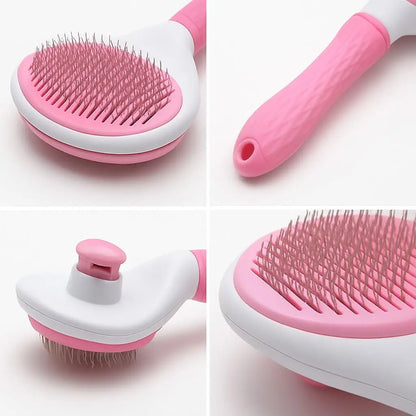 Self-Cleaning Pet Grooming Brush – Massage, Deshed & Relax