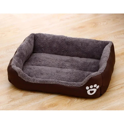 Long Plush Calming Dog Bed – Deep Sleep Cushion with Non-Slip Bottom