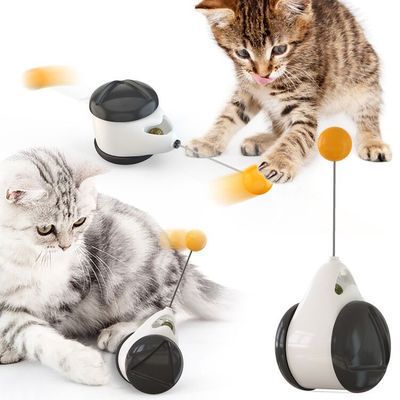 The WobblePaw – Interactive Treat Dispenser Toy for Cats