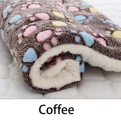 Soft Flannel Pet Sleeping Mat – Dog & Cat Bed | Warm Winter Blanket Cushion