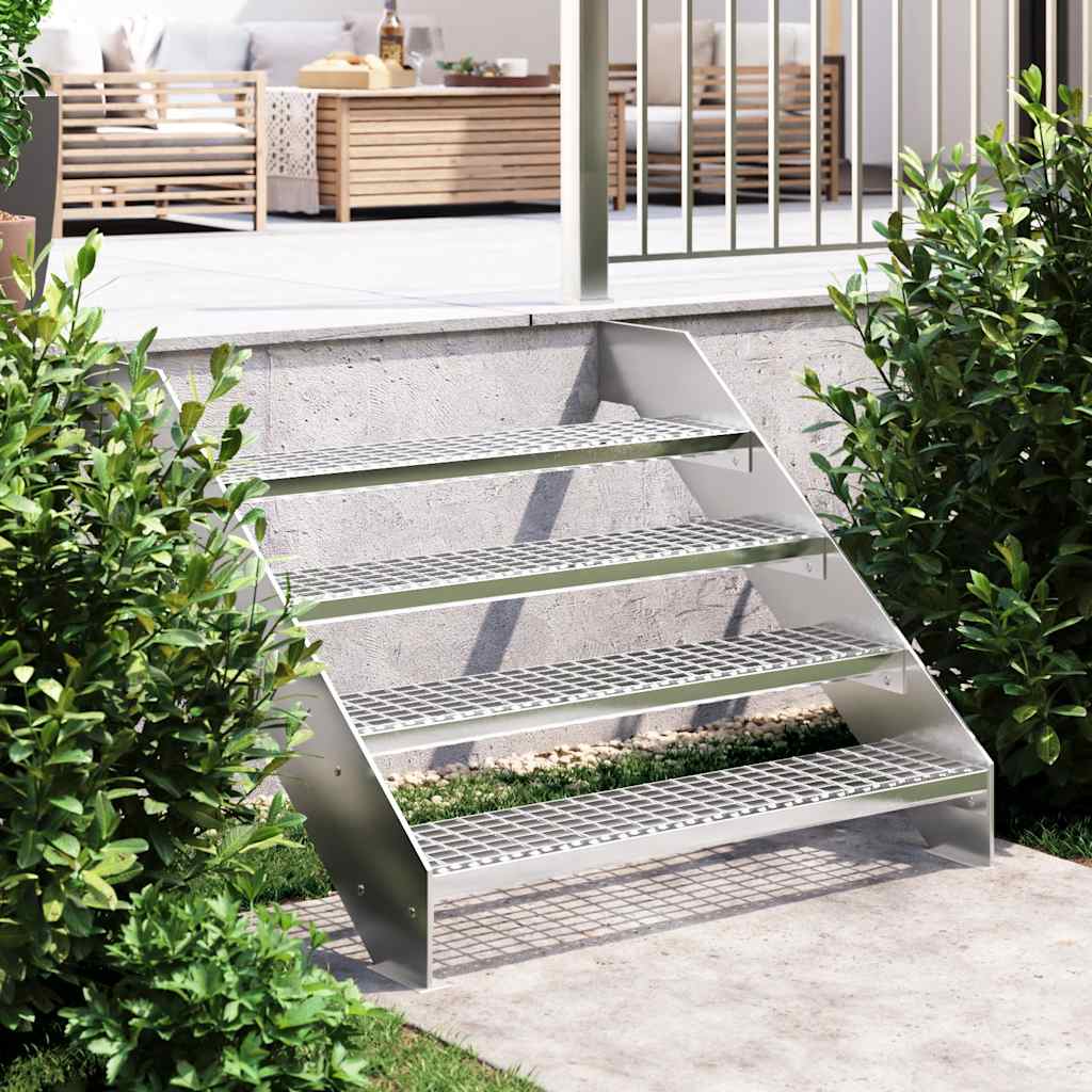 Vidaxxl stair step grid 100x24x7 cm galvanized steel
