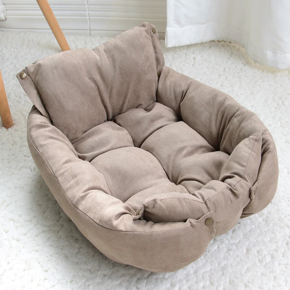 3-in-1 Dog & Cat Bed Mat – Soft, Warm & Washable Pet Cushion
