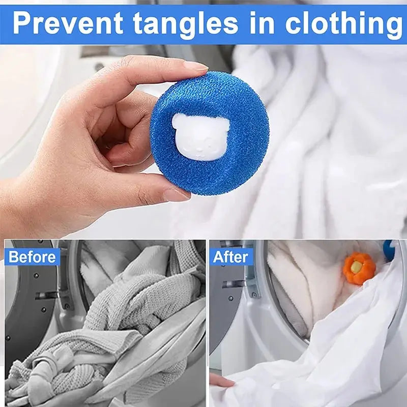 Pet Hair Remover Laundry Balls – Reusable Lint & Fur Catcher