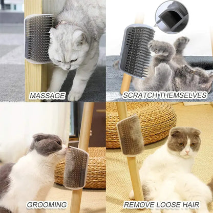The CornerSpa – Self-Grooming Corner Brush for Cats