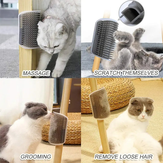 The CornerSpa – Self-Grooming Corner Brush for Cats