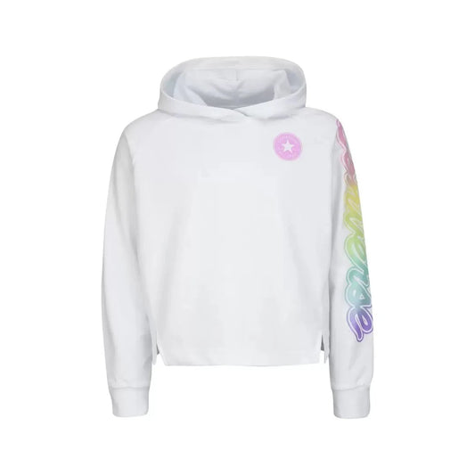 Converse Pullover Logo-Graphic White/Pink  100% Authentic