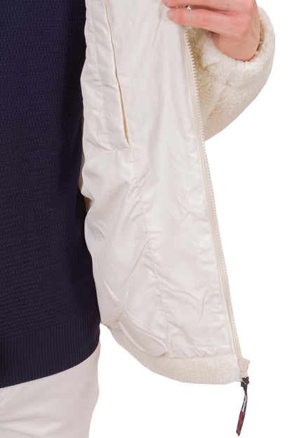 TOMMY JEANS - Men's sherpa relaxed jacket with logo patch  - Size S
