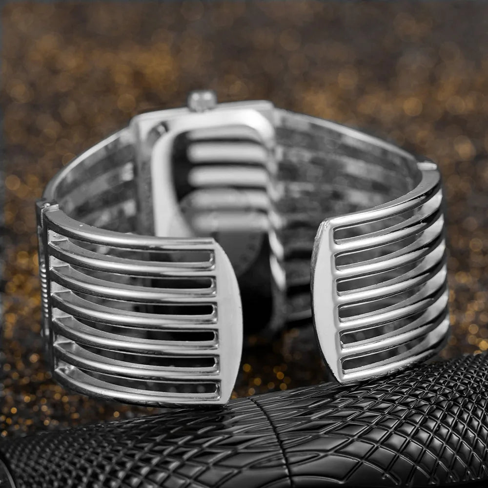 Luxury Fashion Rose Gold Watches Women Stainless Steel Bracelet Bangle Rectangle Quartz Watch Clock zegarek damski relogio