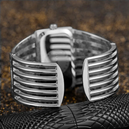 Luxury Fashion Rose Gold Watches Women Stainless Steel Bracelet Bangle Rectangle Quartz Watch Clock zegarek damski relogio
