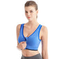 Women's Front Zip Sports Bra – Seamless Shockproof Breathable Bralette