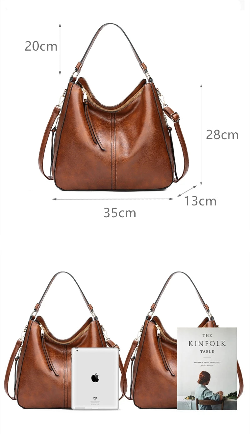 Luxury Handbags Women Bags Designer Faux Leather Bags For Women Hobos Europe Crossbody Bag Ladies Vintage Large Tote Bags