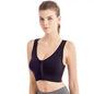 Women's Front Zip Sports Bra – Seamless Shockproof Breathable Bralette