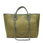Women Tote Bags Fashion Canvas Large Capacity Handbag Casual Chains Shoulder Bags Ladies Big Messenger Bag Shopping Bag