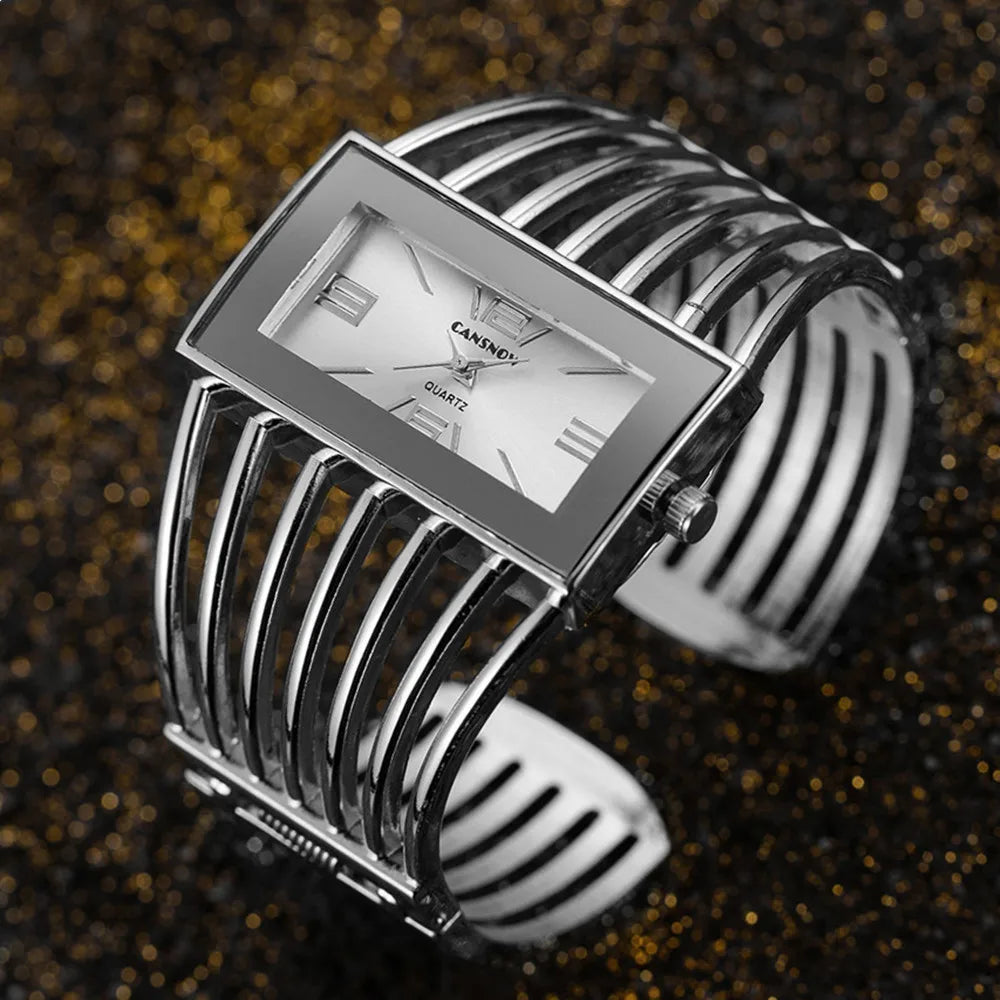 Luxury Fashion Rose Gold Watches Women Stainless Steel Bracelet Bangle Rectangle Quartz Watch Clock zegarek damski relogio