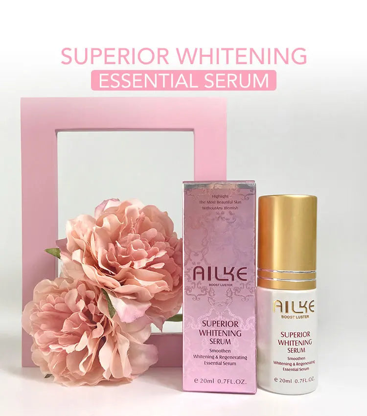 AILKE Whitening Face Care Set, With Hyaluronic Acid, Reduce Freckles, Melanin, Dark Spots, Even Skin Tone, For All Skin Types