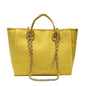 Women Tote Bags Fashion Canvas Large Capacity Handbag Casual Chains Shoulder Bags Ladies Big Messenger Bag Shopping Bag