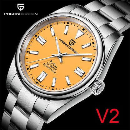 PAGANI DESIGN Luxury Classic Men‘s Mechanical Automatic Watches NH35A Stainless Steel Sports Waterproof Sapphire Clock PD1690