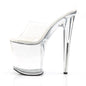8inch-20cm Autumn Winter Spring Super Stiletto Heeled Open Toe Sandals PVC Clear Waterproof Platform Crystal Height Increasing