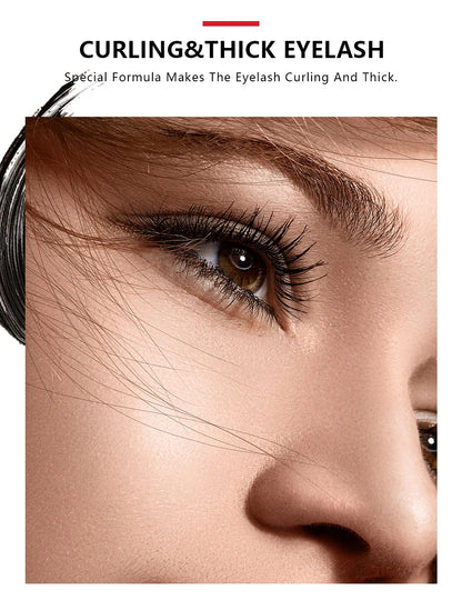 4D Mascara Lengthening Black Lash Eyelash Extension Eye Lashes Brush Beauty Makeup Long-wearing Waterproof Silver Color Mascara