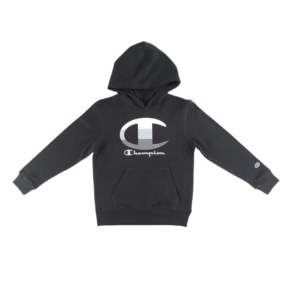 Champion Gradient Big C Pullover Boys Active Hoodies Model MSS-8804CBBLACK Size S Color Black/White
