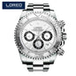 LOREO Professional Diving Watches for Man 200m Waterproof Automatic Watch Sapphire Screw Crown Date Luminous Relogio Masculino