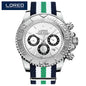 LOREO Professional Diving Watches for Man 200m Waterproof Automatic Watch Sapphire Screw Crown Date Luminous Relogio Masculino